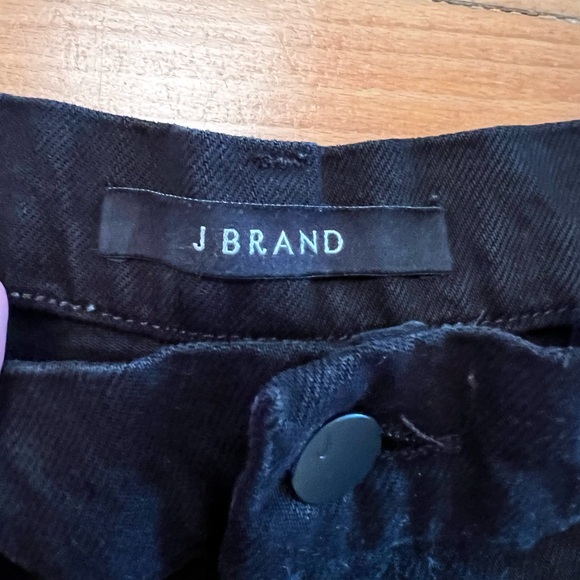 J Brand Joan Crop Wide Leg High Rise Trouser Jeans Black Size 28 - Picture 3 of 6